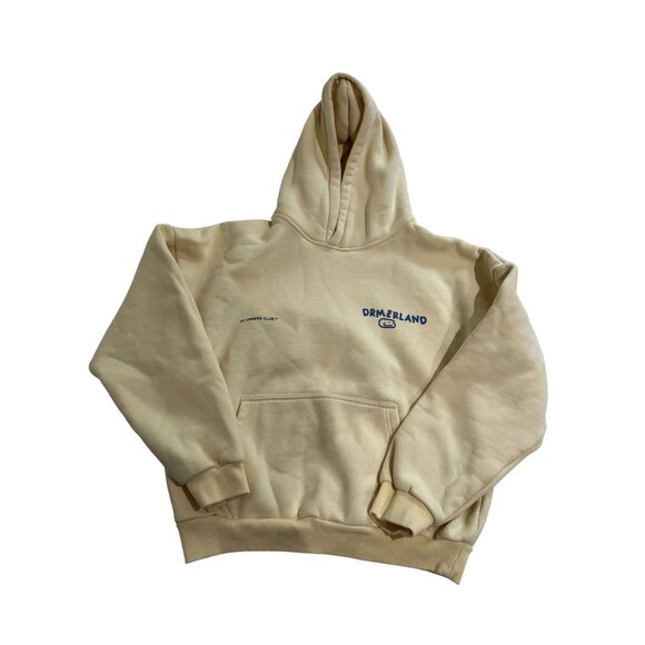 DRMERSCLUB Thanks For Being Here Hoodie in Cream Blue - Picture 1 of 5